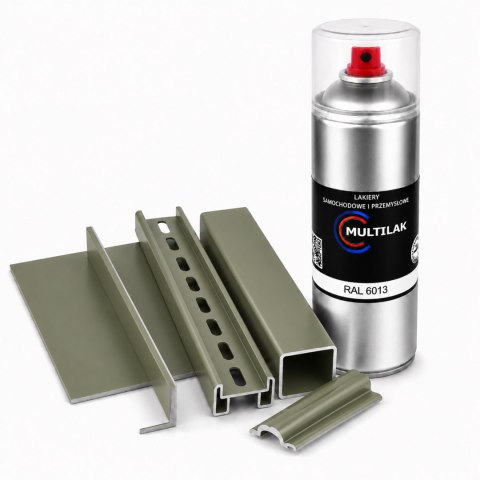 SPRAY LAKIER FARBA DO ALUMINIUM RAL 6013 POŁYSK