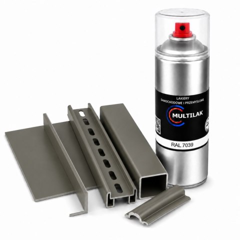 SPRAY LAKIER FARBA DO ALUMINIUM RAL 7039 POŁYSK