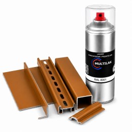 SPRAY LAKIER FARBA DO ALUMINIUM RAL 8001 POŁYSK
