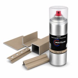SPRAY LAKIER FARBA DO ALUMINIUM RAL 1019 MAT