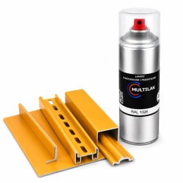 SPRAY LAKIER FARBA DO ALUMINIUM RAL 1028 MAT