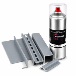 SPRAY LAKIER FARBA DO ALUMINIUM RAL 7001 MAT