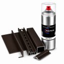 SPRAY LAKIER FARBA DO ALUMINIUM RAL 8019 MAT